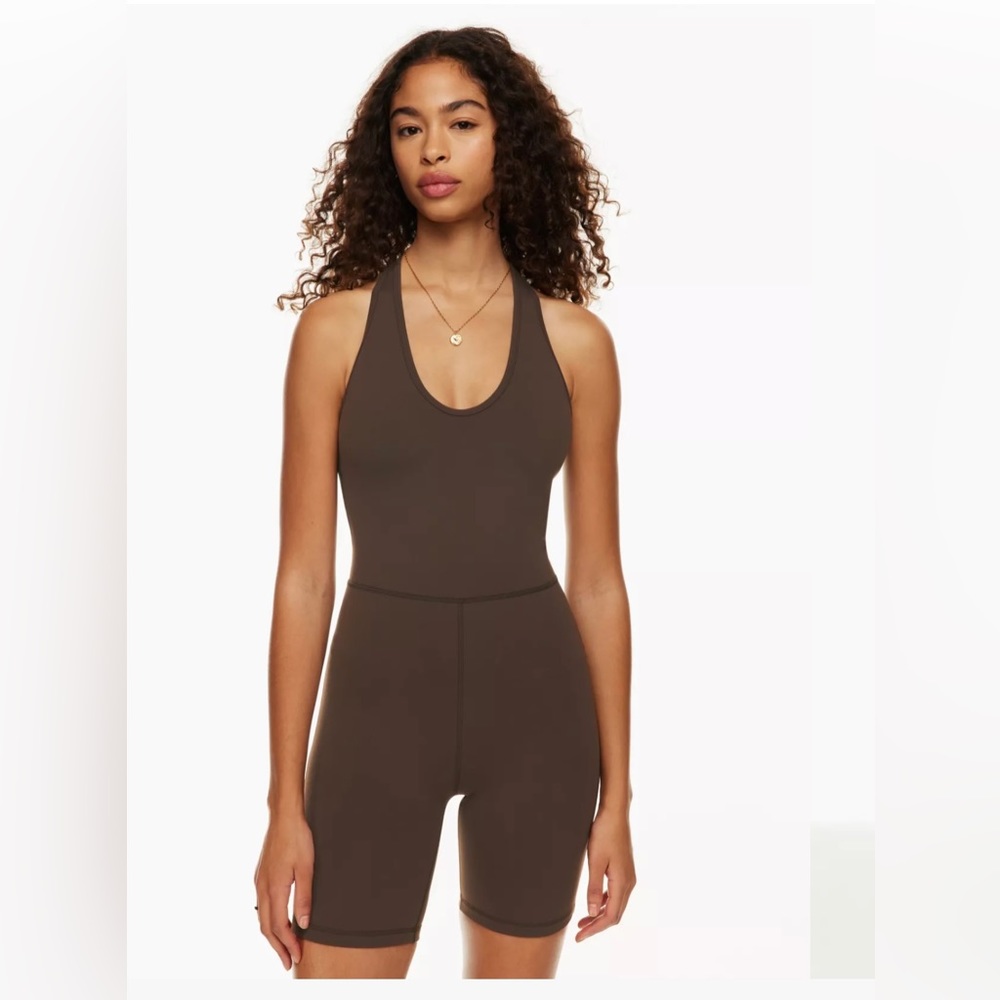 Aritzia Wilfred Free Look Romper in Flagstone Blue